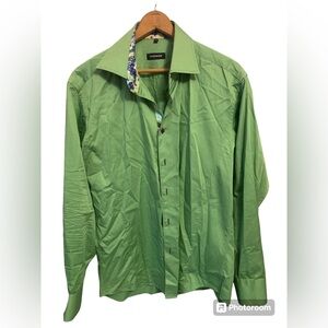Hardwater Men’s Green Flip Cuff‎ Button Down Long Sleeve Size XL